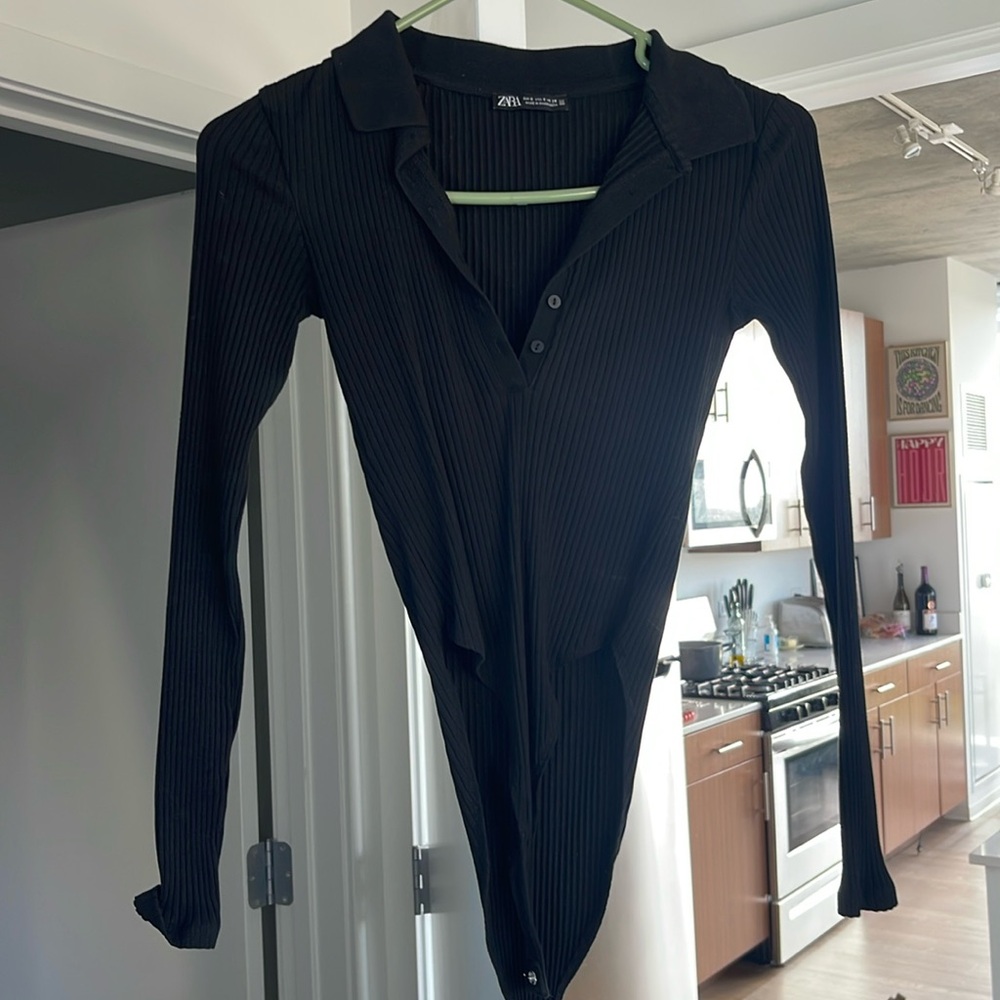 Zara - small. Button down collared bodysuit